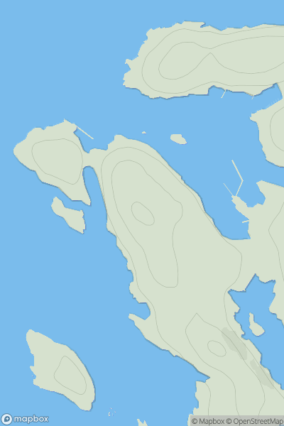 Thumbnail image for Cnoc na h-Iolaire [Harris and Nearby Islands] showing contour plot for surrounding peak